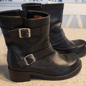 Harley Davidson Shelby Zip up Boots Women's Size 8.5